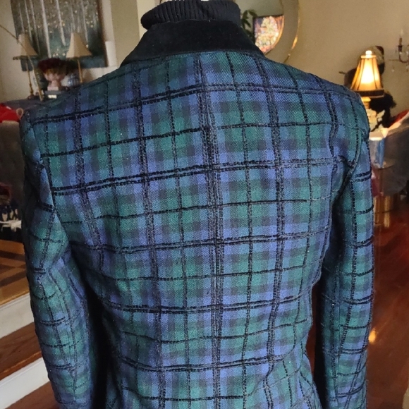 Pendleton Tartan Blazer - Black, Green, and Blue - Picture 4 of 8